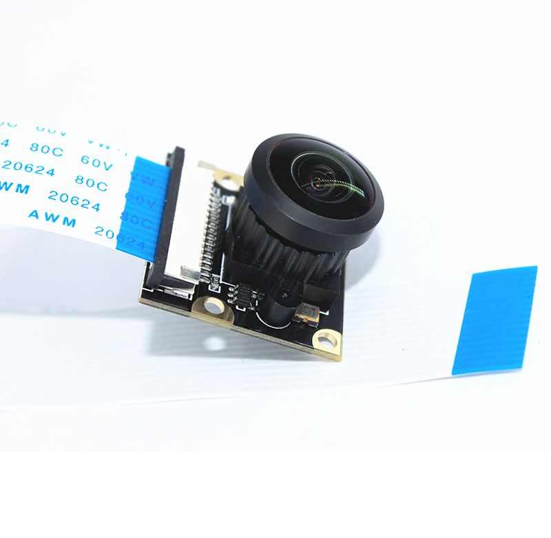 5MP NOIR Raspberry Pi  Camera module 222 Degree Panoramic Wide Angle Fish-eye Surveillance Lenses 1080p 