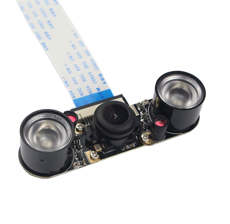 Raspberry Pi 3 Model B + Night Vision Camera 5MP Wide Angle 130 Degree Fisheye Lens 1080P Camera Module for Rasberry Pi 3 2