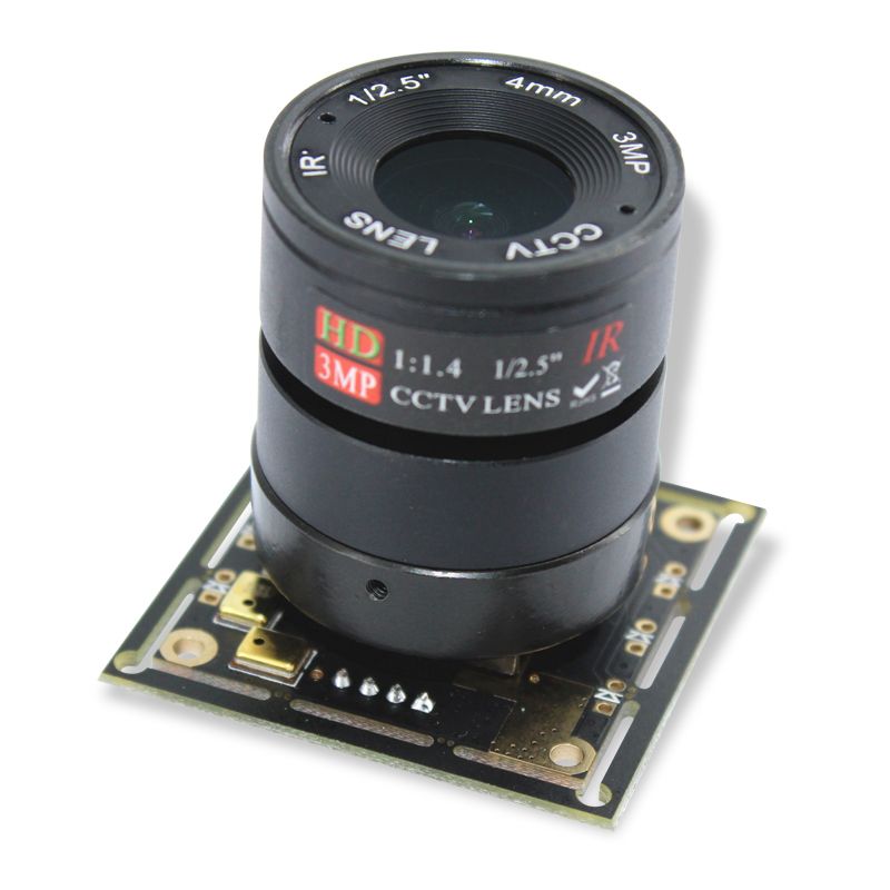Industrial Equipment USB Camera Module,2 Million Pixels 60° Wide Angle Lens Camera Development Board with OV2659 Chip,for Security Monitoring