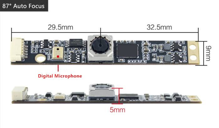 HBVCAM OV5647 5MP Auto Focus Camera Module for Kiosk Machine