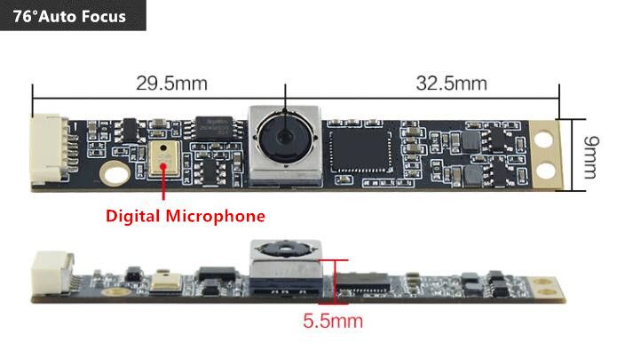 HBVCAM OV5647 5MP Auto Focus Camera Module for Kiosk Machine