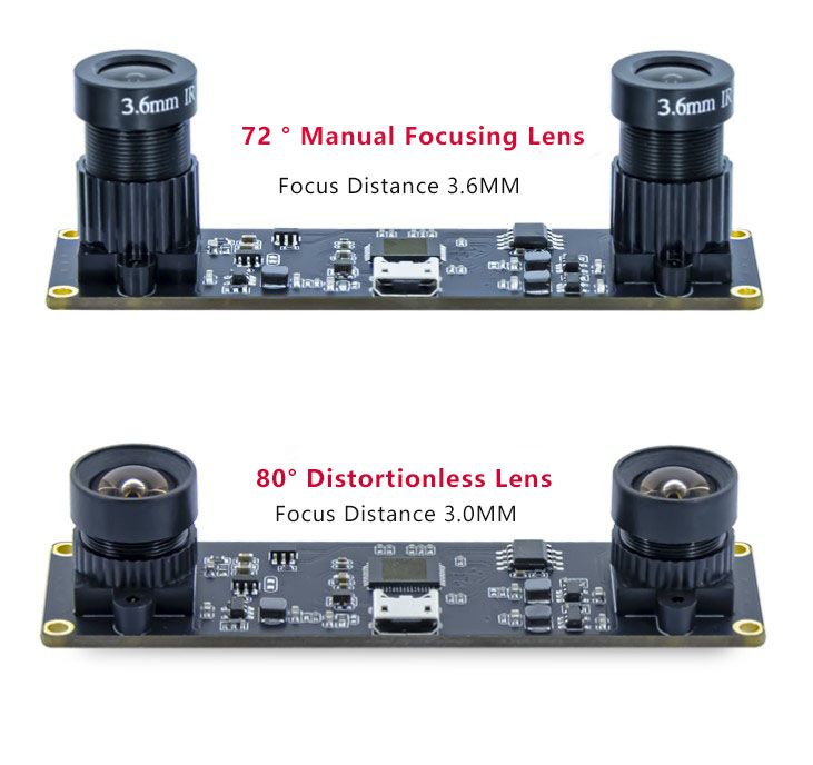 HBVCAM OV4689 4M Pixel  HD Dual Lens 3D Synchronous CMOS  Camera Module