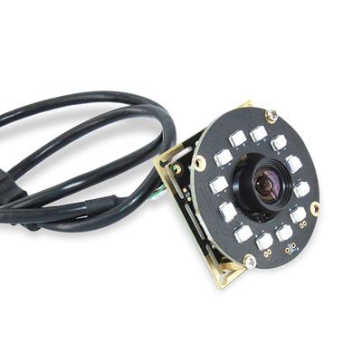 1MP 720p Night vision B&W  Global Shutter Camera With 850nm Round IR LED Board 