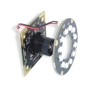 1MP 720p Night vision B&W  Global Shutter Camera With 850nm Round IR LED Board 