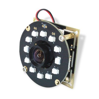 1MP 720p Night vision B&W  Global Shutter Camera With 850nm Round IR LED Board 