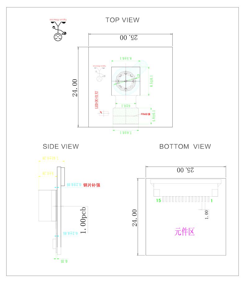 Raspberry Pi 3 Model B  Camera Module 1080p 720p Mini Camera 5MP Webcam Video Camera compatible for Raspberry Pi 2 Model B